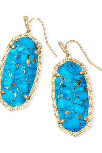 KENDRA SCOTT ELLE DROP EARRINGS in GOLD
