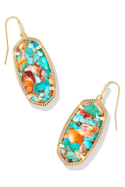 KENDRA SCOTT ELLE DROP EARRINGS in GOLD