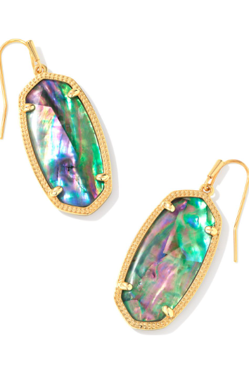 KENDRA SCOTT ELLE DROP EARRINGS in GOLD