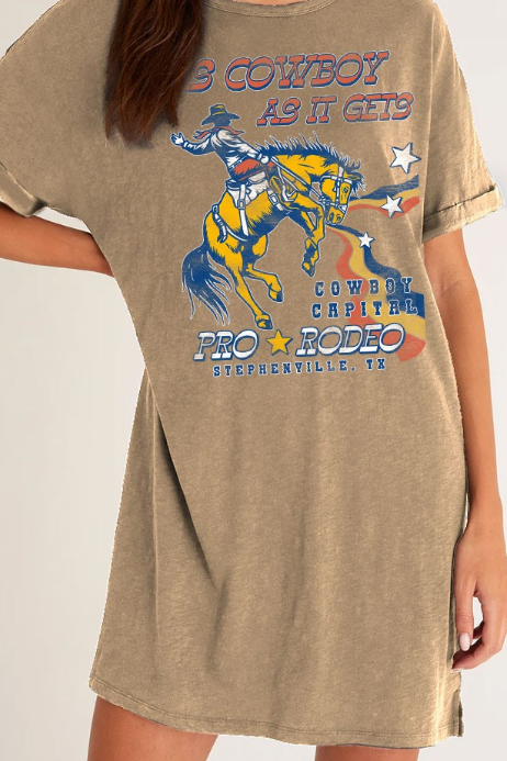 X AS COWBOY AS DRESS in TAUPE-Small