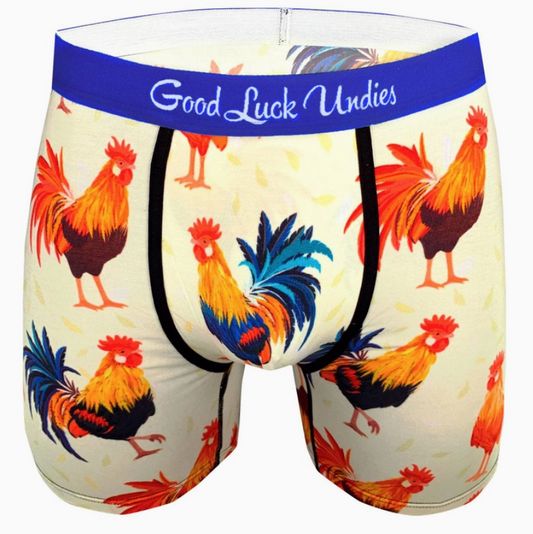 Men's Roosters Underwear: Large (36-38)
