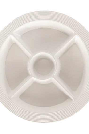 NORA FLEMING DIVIDED DISH PINSTRIPES MEL16