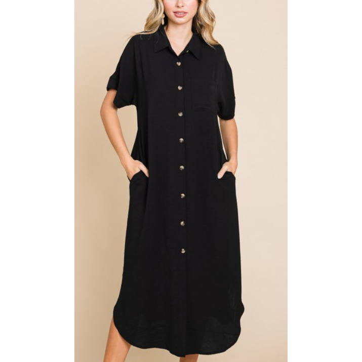 BLACK LONG DRESS 10960