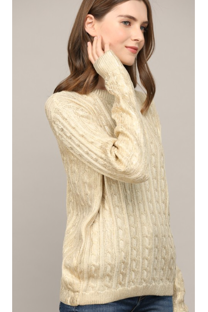 FOIL KNIT SWEATER 90352