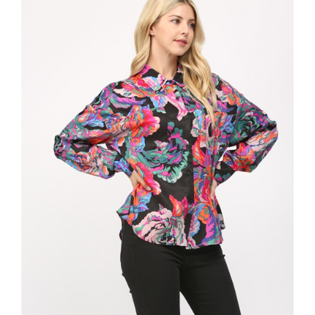 FLORAL PRINT SHIRT 20248