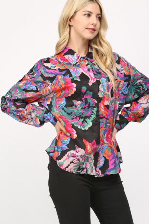 FLORAL PRINT SHIRT 20248