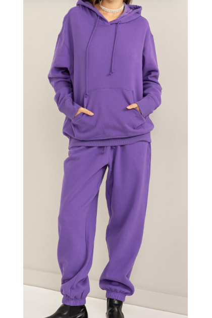 HY oversized SWEATSUIT in WISTERIA 321