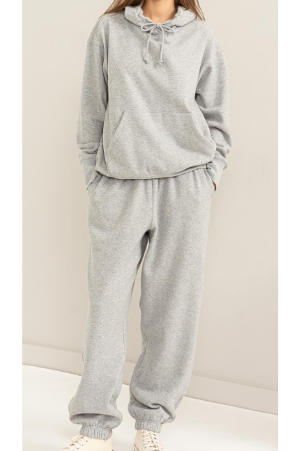 HY oversized SWEATSUIT in HEATHER GRAY 321