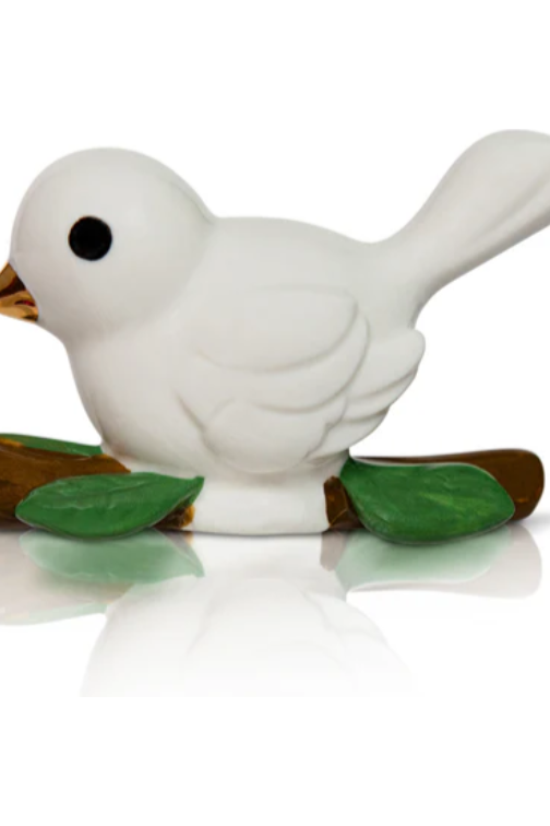 NORA FLEMING bestie bird WHITE A 422