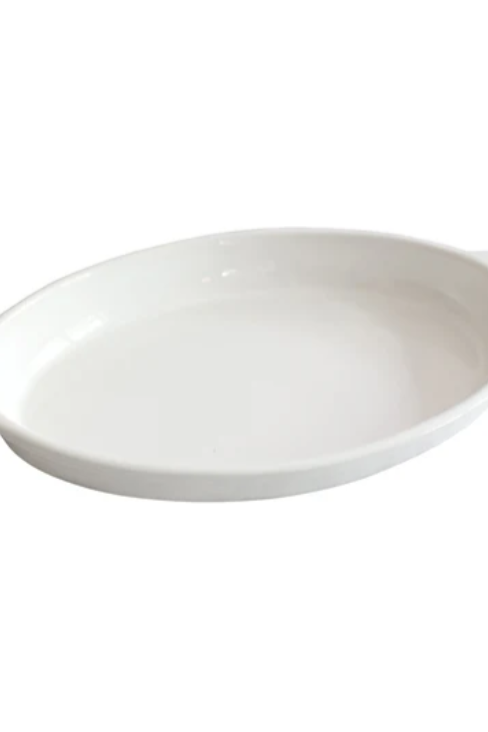 NORA FLEMING oval baker pinstripes BW 09