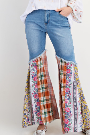 PLAID BOTTOM PANTS