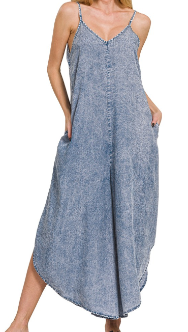 DENIM JUMPER in BLUE