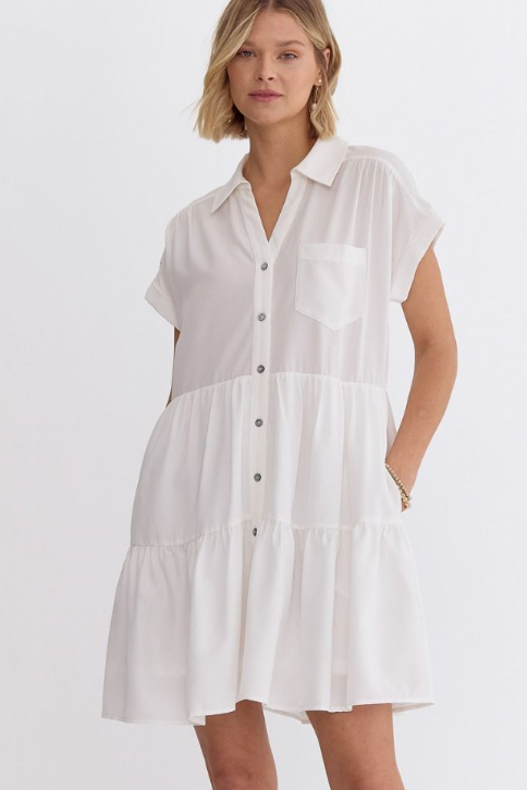 WHITE ENTRO DRESS 22340
