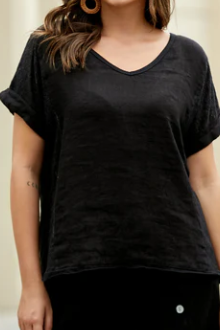 BREEZY TEE in BLACK