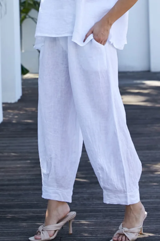 LANTERN PANT in WHITE