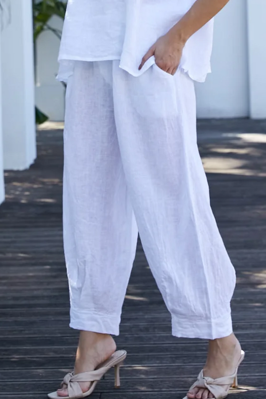 LANTERN PANT in WHITE