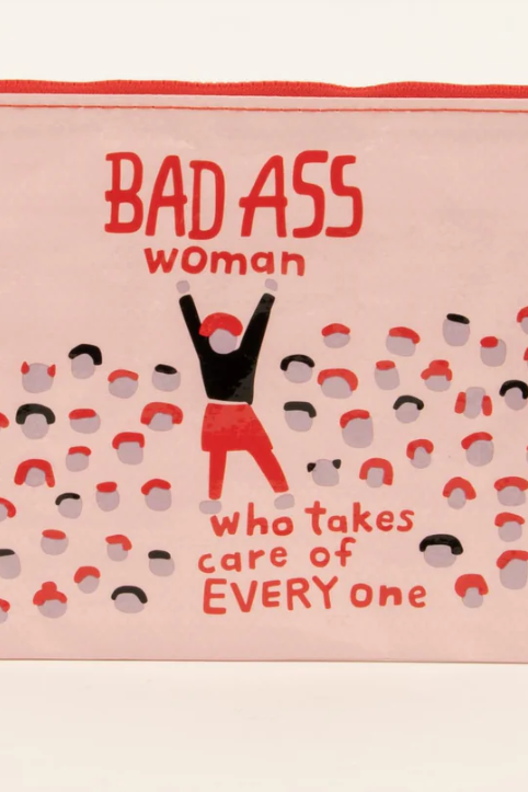 BADASS WOMAN ZIPPER POUCH 282