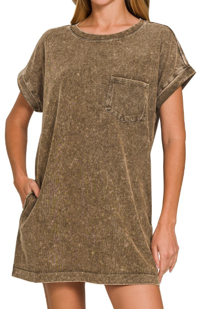 Z DRESS in BROWN 3427