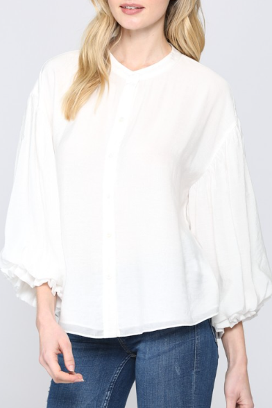WHITE PUFF TOP 1585