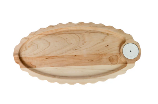 NORA FLEMING MAPLE SCALLOPED ANNIVERSARY TRAY B4