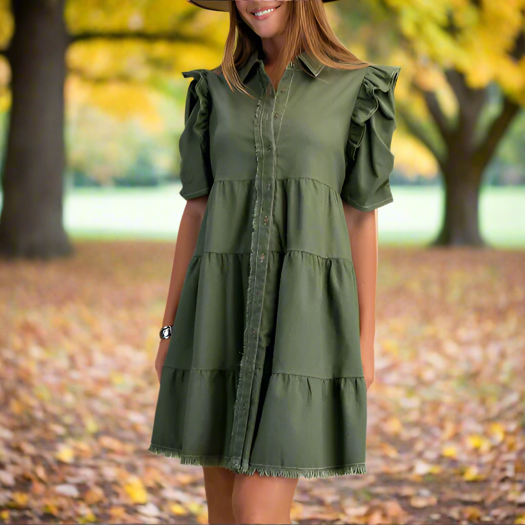 OLIVE DRESS 1448
