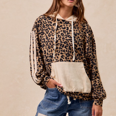 LEOPARD HOODIE 4472