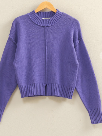 SWEATER 789 RED/PURPLE
