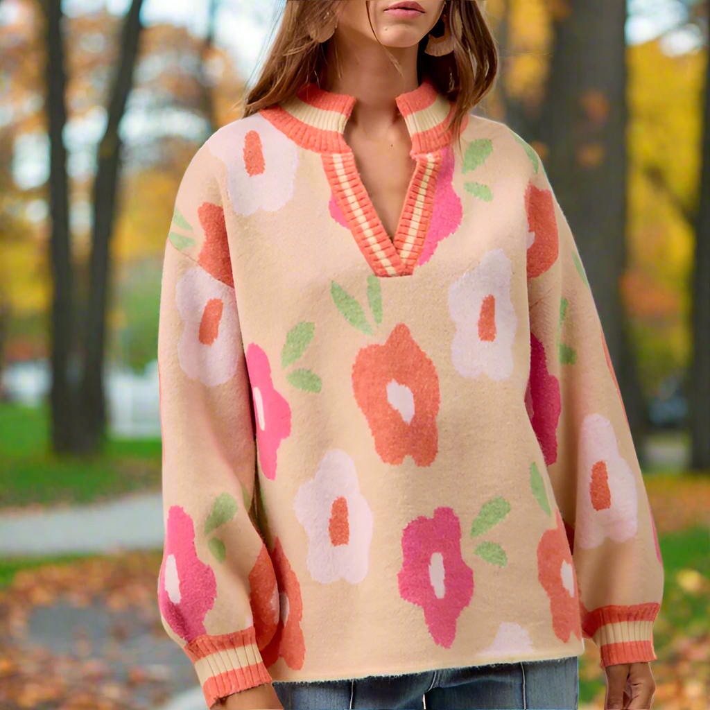 FLOWER SWEATER 4554