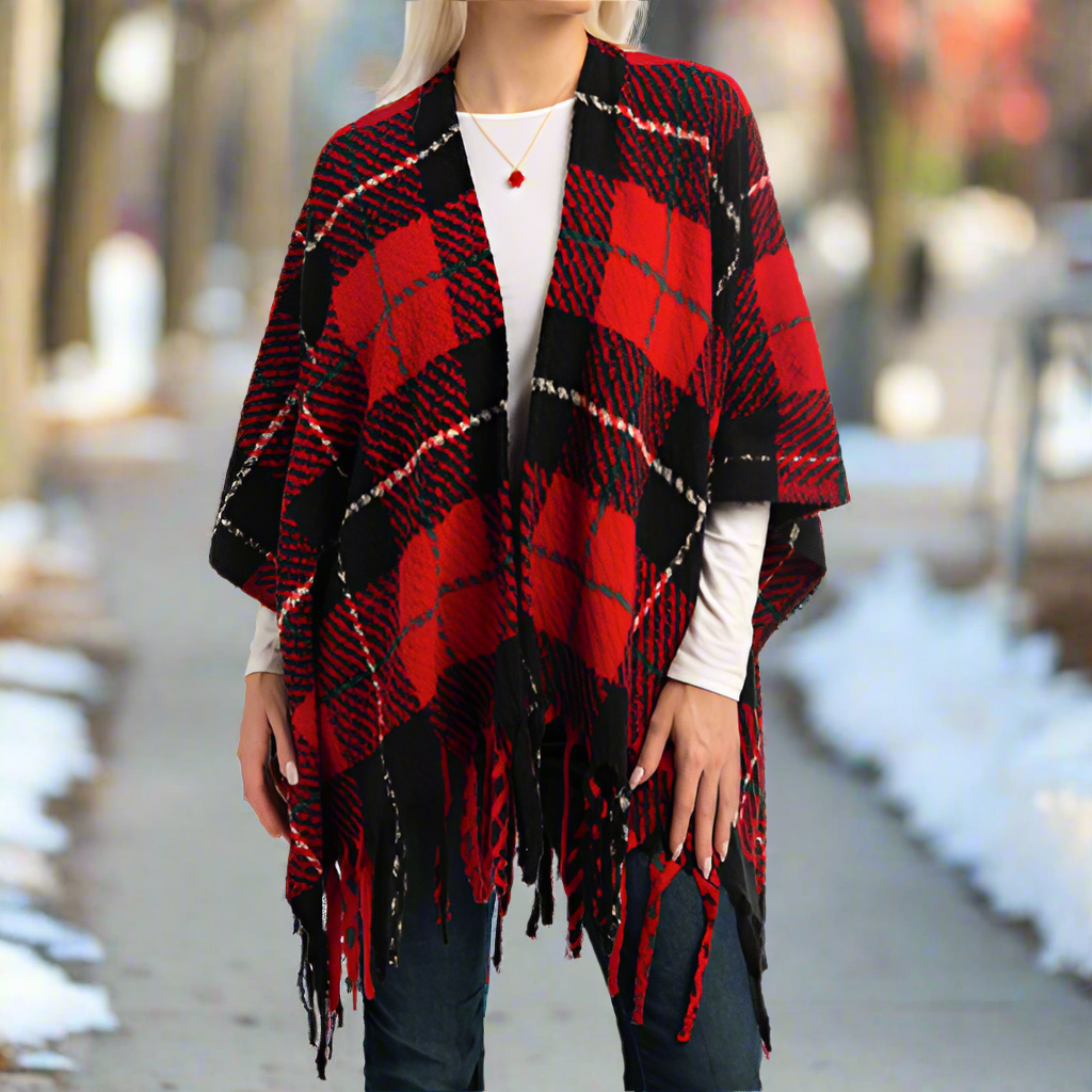 PLAID WRAP 318