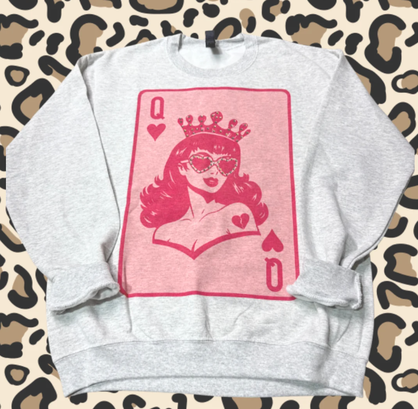 QN OF HEARTS SWEATSHIRT