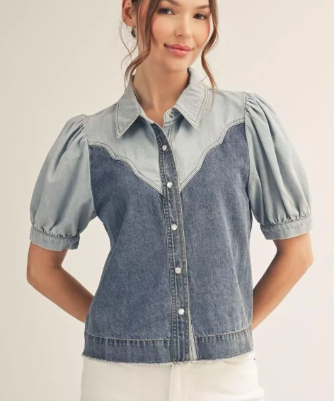 DENIM TOP 7181