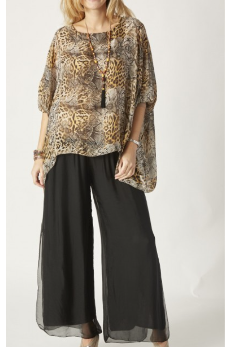 X MADE IN ITALY SILK PANT 2184