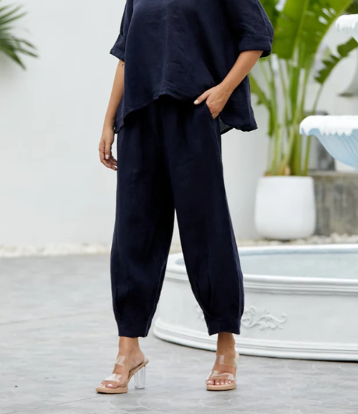 LANTERN PANT in NAVY