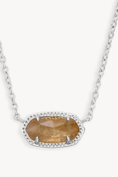 KENDRA SCOTT ELISA NECKLACE RHODIUM