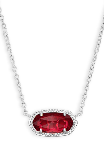 KENDRA SCOTT ELISA NECKLACE RHODIUM