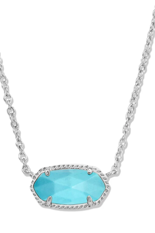 KENDRA SCOTT ELISA NECKLACE RHODIUM
