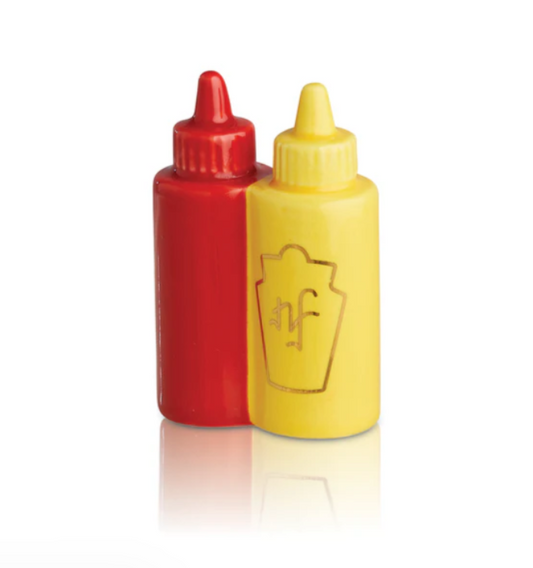 NORA FLEMING MAIN SQUEEZE A230 KETCHUP MUSTARD