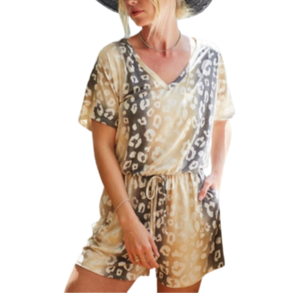 TIEDYE LEOPARD ROMPER 9013
