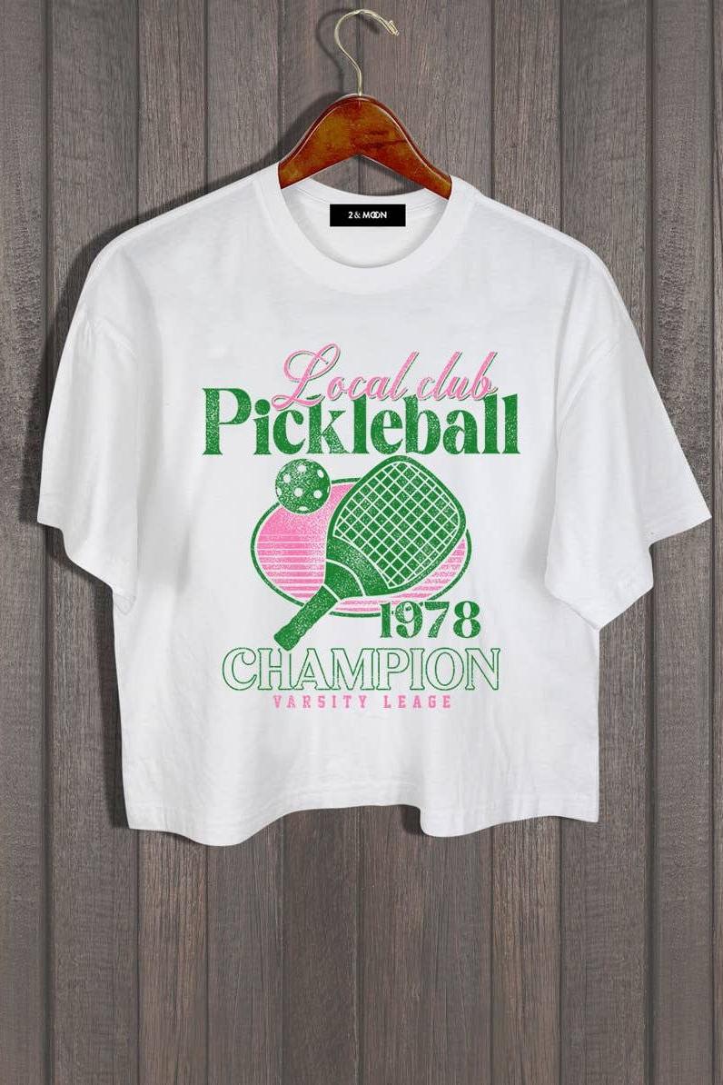 LOCAL PICKLEBALL CROP TEE