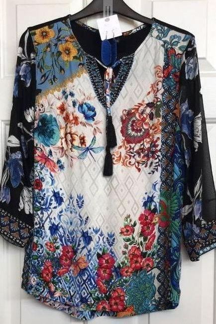 X JOHN MARK TUNIC 33735- XLarge