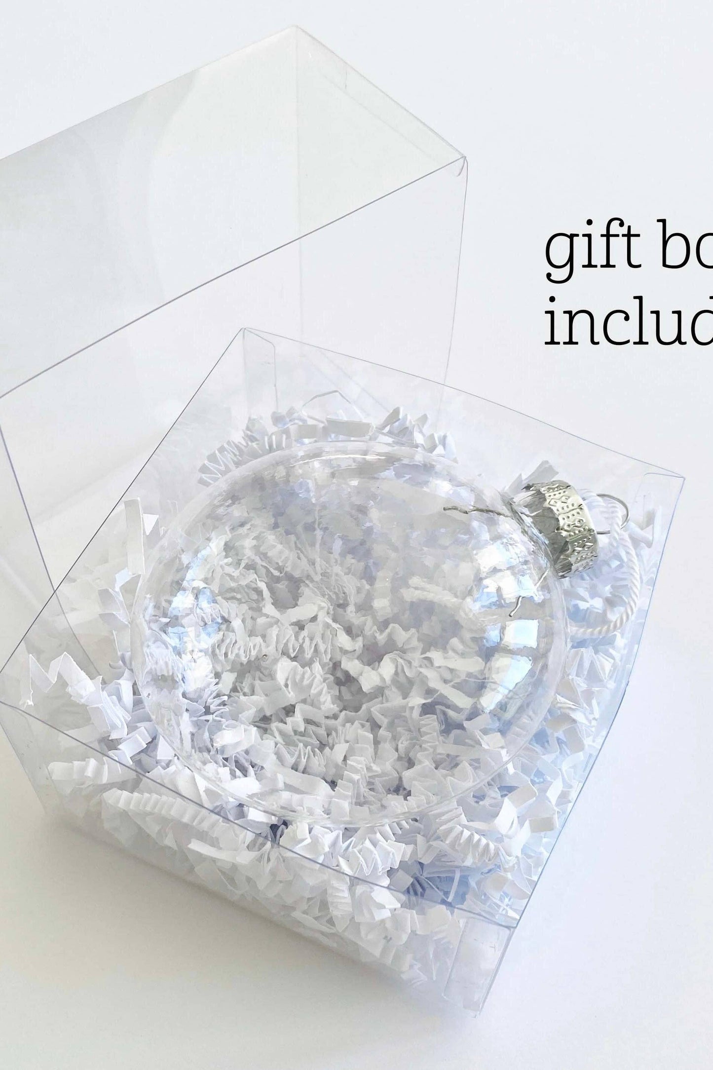 WAXAHACHIE! See-Through Glass Holiday Ornament