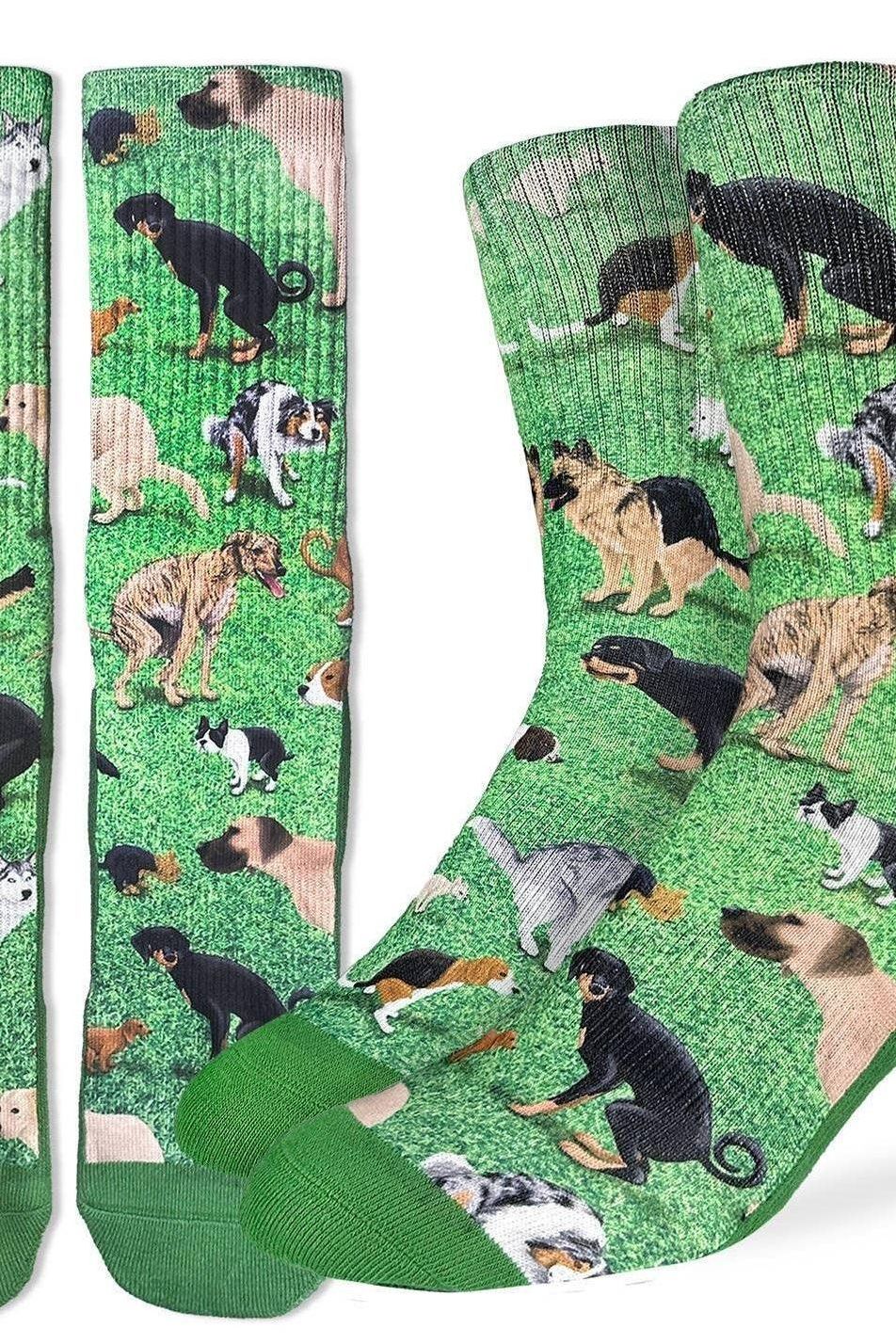 Men's Dogs Pooping Socks: Shoe Size 8-13