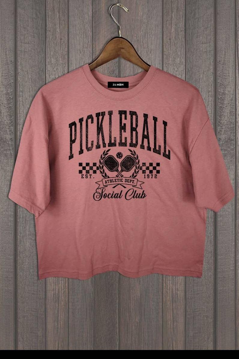PICKLEBALL SOCIAL CROP TEE