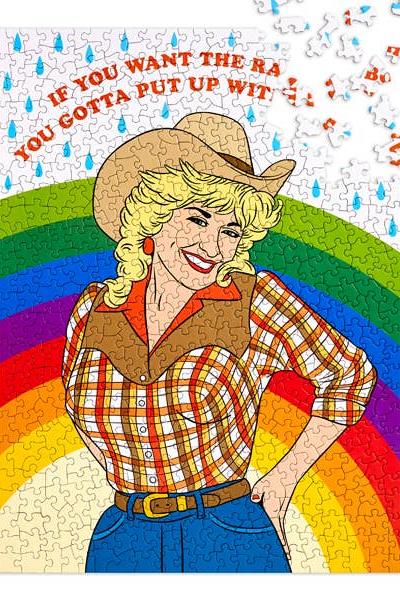 Dolly Cowgirl Rainbow Puzzle