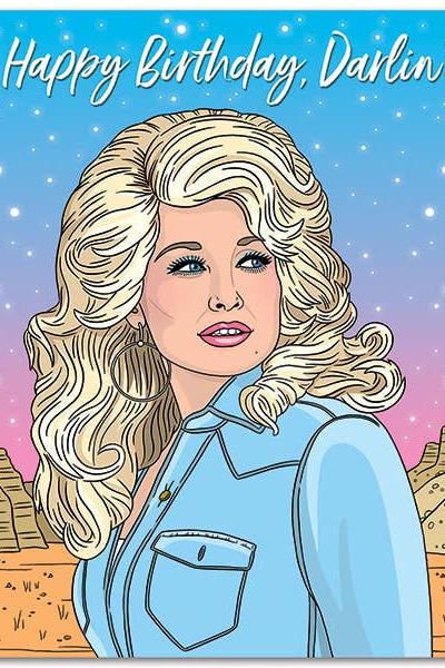 Dolly Happy Birthday Darlin' Card