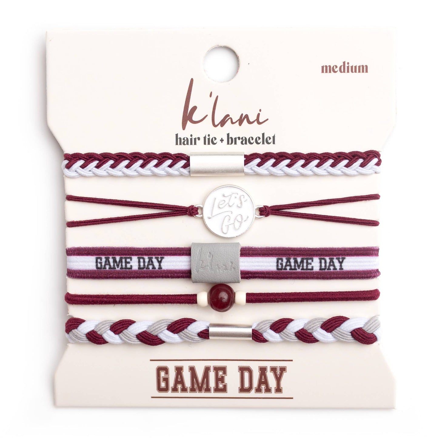 K'LANI Game Day Maroon / Gray: Medium