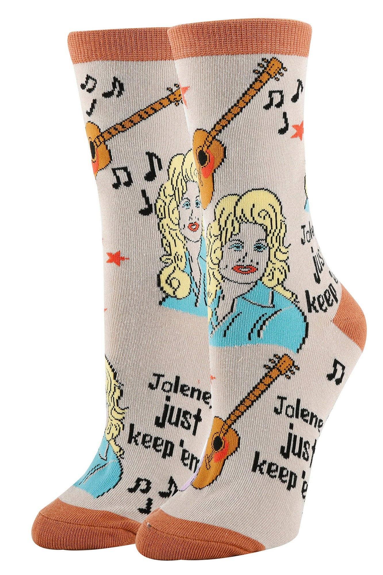 Just Keep 'em | Women's Western Jolene Novelty Crew Socks 23508