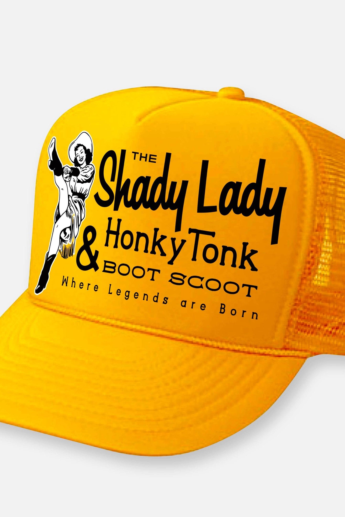 THE SHADY LADY HONKY TONK HATS: Hot Pink-Black