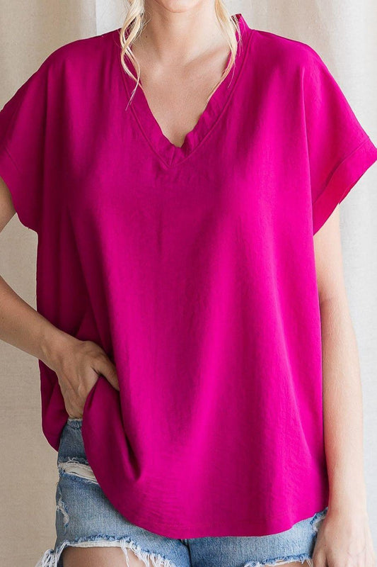 POLY TOP in MAGENTA