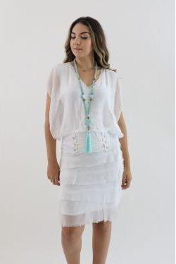 MADE IN ITALY SILK BLOUSE in PINK